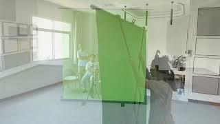 Green screen ;green tripod stand screen