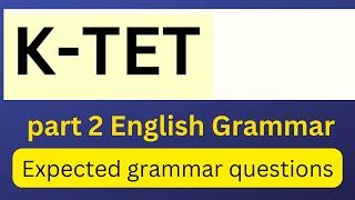 ktet part 2 English expected questions