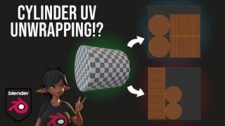 How to UV Unwrap a Cylinder in Blender for Beginners!