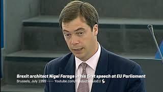 Nigel Farage's very first speech in EU Parliament, Brexit warning more than 20 years ago!