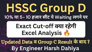 HSSC Group D Expected Cutoff on 10% Seats Excel Analysis हरियाणा ग्रुप डी रिजल्ट