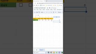 Google Sheets Attendance Sheets #excel #exceltips #exceltutorial