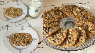 Oatmeal Chocolate Chip Cookies Recipe From Scratch  - Bake With Me - Ellen’s Homemade Delights 