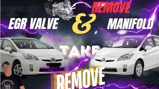 2010-2015 Prius // EGR Valve // Intake Manifold // DIY // Removal - Clean & Replace