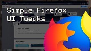 Simple Firefox UI Tweaks