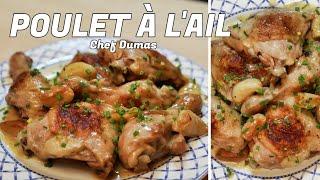 POULET AUX 40 GOUSSES D'AIL | Une recette facile réalisée en 45 minutes avec une sauce crémeuse !