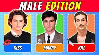 KISS, MARRY, KILL  - MALE EDITION | 2024 | QUIZ WAVEZ