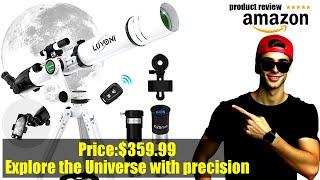 Buy Telescope, 90mm Aperture 900mm Telescopes for Adults Astronomy with Fine-tuning AZ Tripod,