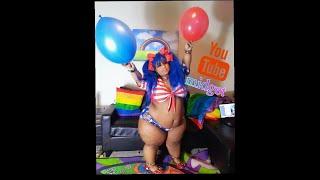 Big booty midget twerking in stars dancing with balloons @LilithWilliams666