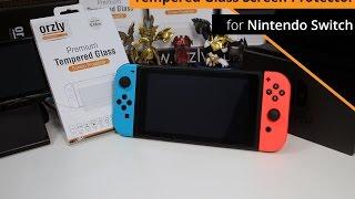 Orzly - Tempered Glass Screen Protector for Nintendo Switch