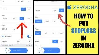 How To Put Stoploss in Zerodha App?