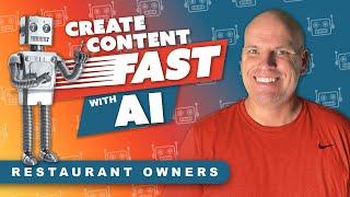 Create Restaurant Marketing Content FAST with ChatGPT