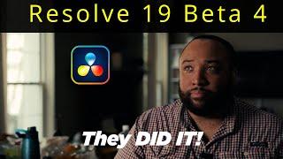 Resolve 19 Beta 4 | Blackmagic Added Something I was asking for!