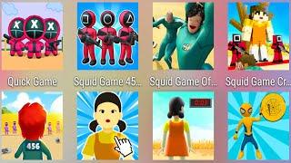 Squid Game 456,Squid Game Of Spoof,Squid Craft,Octopus Games,Squid Clicker 456,Superhero Squid