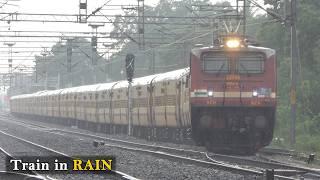 Beautiful MONSOON | One AWESOME Rainy Day | 7 In One TRAINS | Train Videos | Indian Railways