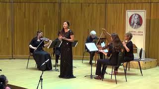 Sarah Hayashi, soprano, singing from Theodora in the 2018 Handel Aria Competition