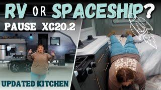 unhinged camper review: 2024 pause xc20.2 updated kitchen