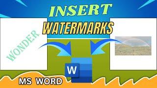 Properly Insert A Watermark In Microsoft Word | MS Word Me Watermark Kaise Add Kare