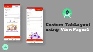Custom Tab Layout Using View Pager 2 | Android Studio 2022