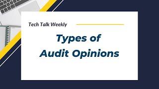 4 Types of Audit Opinions - Introduction to IT Audit Training