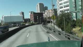 Alaskan Way Viaduct & Battery St. Tunnel - Drive Through Seattle, WA