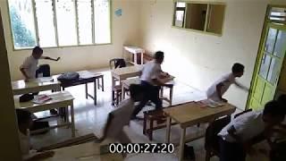 penampakan hantu di dalam kelas direkam cctv