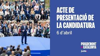  Acte de presentació de la candidatura · Puigdemont x Catalunya Junts +