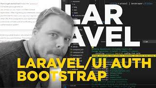 Adding Boostrap and Auth to Laravel Using Laravel/UI - #38