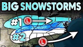 Models Now Show Two Major Snowstorms... Coldest January in Years