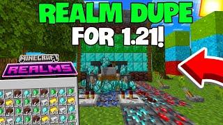 NEW Realm Duplication Glitch Minecraft Bedrock 1.21 (2025)