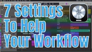 7 Logic Pro X 10.7.3 Settings - Fade Tool - Input Monitoring - Track Color And More