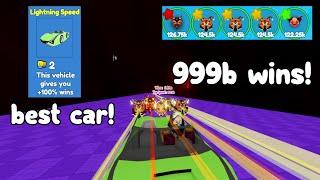 Got the Best car And Made Billions of Wins [CARS]  Race Clicker