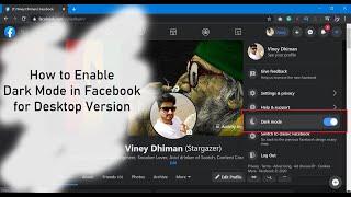 How to Enable Facebook Dark Mode for Desktop Version (Officially)