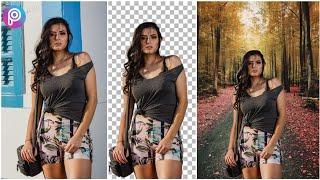 Picsart - How to remove a background and create a photomontage (with PNG pics)