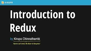 15. Introduction to Redux