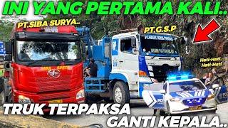 NYERAH., GAGAL TOTAL !!! Yang Pertama Kali Truk Raja Jalanan Terpaksa Ganti Kepala Di Sitinjau Lauik