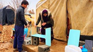 Construction and training of wooden shelves in difficult conditions