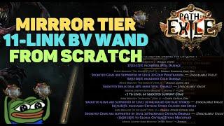 Crafting an 11-Link Wand for Squire Blade Vortex FROM SCRATCH [Path of Exile 3.21 Crucible]