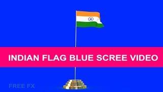 india flag blue screen high quality video