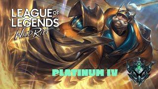 League of Legends Wild Rift Ranked Platinum IV Support || No comments