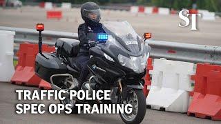 Training with the Traffic Police Special Operations Team