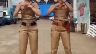 Girl Police Dance In Corona Period, Police Dance Viral Video