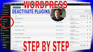   How To Deactivate Plugins On WordPress 