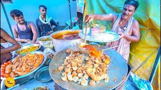 Most Viral Durga Prasad Ki Bihari Style Tawa Chicken Litti Making Rs. 90/- Only l Patna Street Food