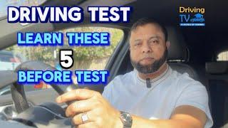 Learn These 5 Before Your Driving Test | Online Course!