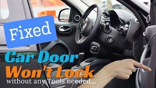 Car Door Won't Lock Fixed • How to Lock the Car Door • How to fix Car Door Lock • Car Door Stuck