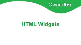 HTML Widgets