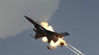 13 minutes ago!  A Ukrainian F-16 squadron destroys the Crimean Bridge supports