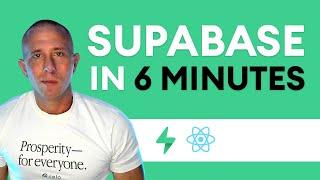 Supabase in 6 Minutes - Building a Full Stack App with Supabase and React