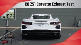 Stock C8 Z51 Corvette Exhaust Sound Test